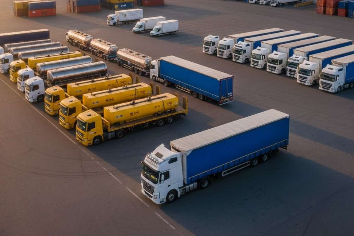 tipos de camiones de carga en el transporte terrestre